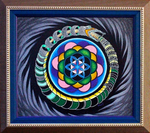 Eternal Snake sacred geometry tonic arts rory canfield original art